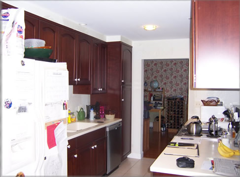 old galley style kitchen